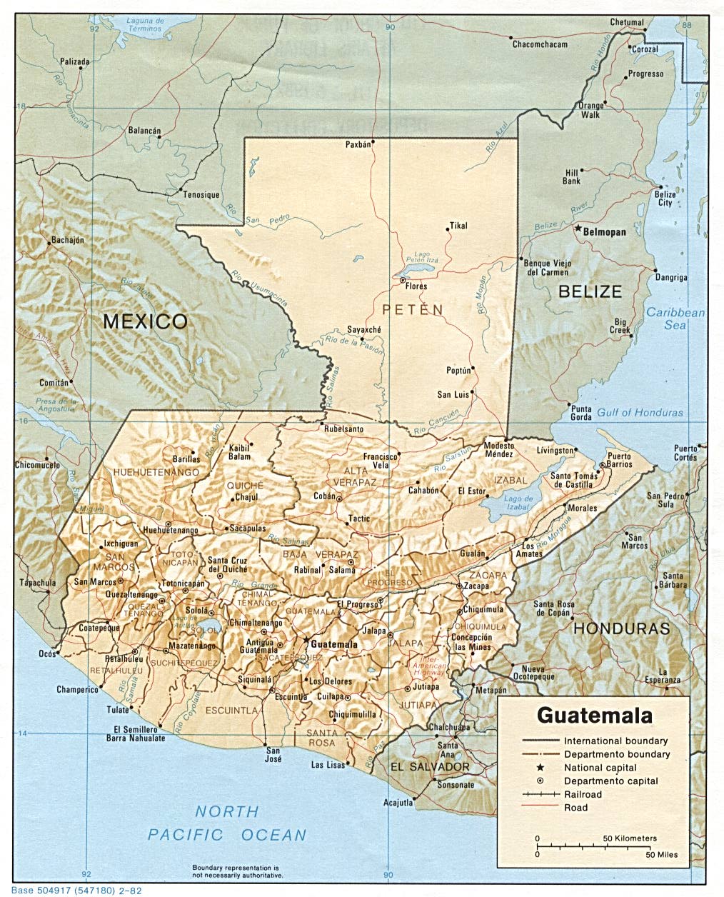 Mapa Guatemala